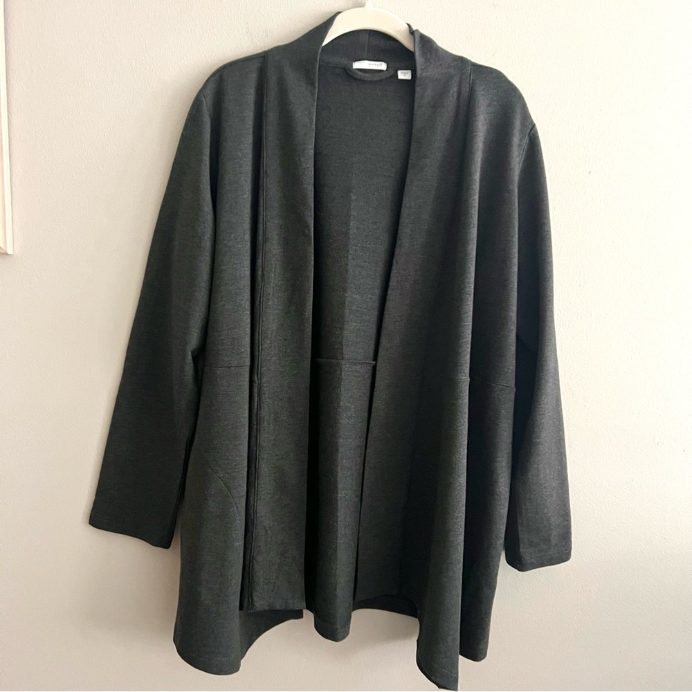 Pure Jill J. Jill unconstructed gray cardigan size Medium casual and com… - Picture 3 of 11